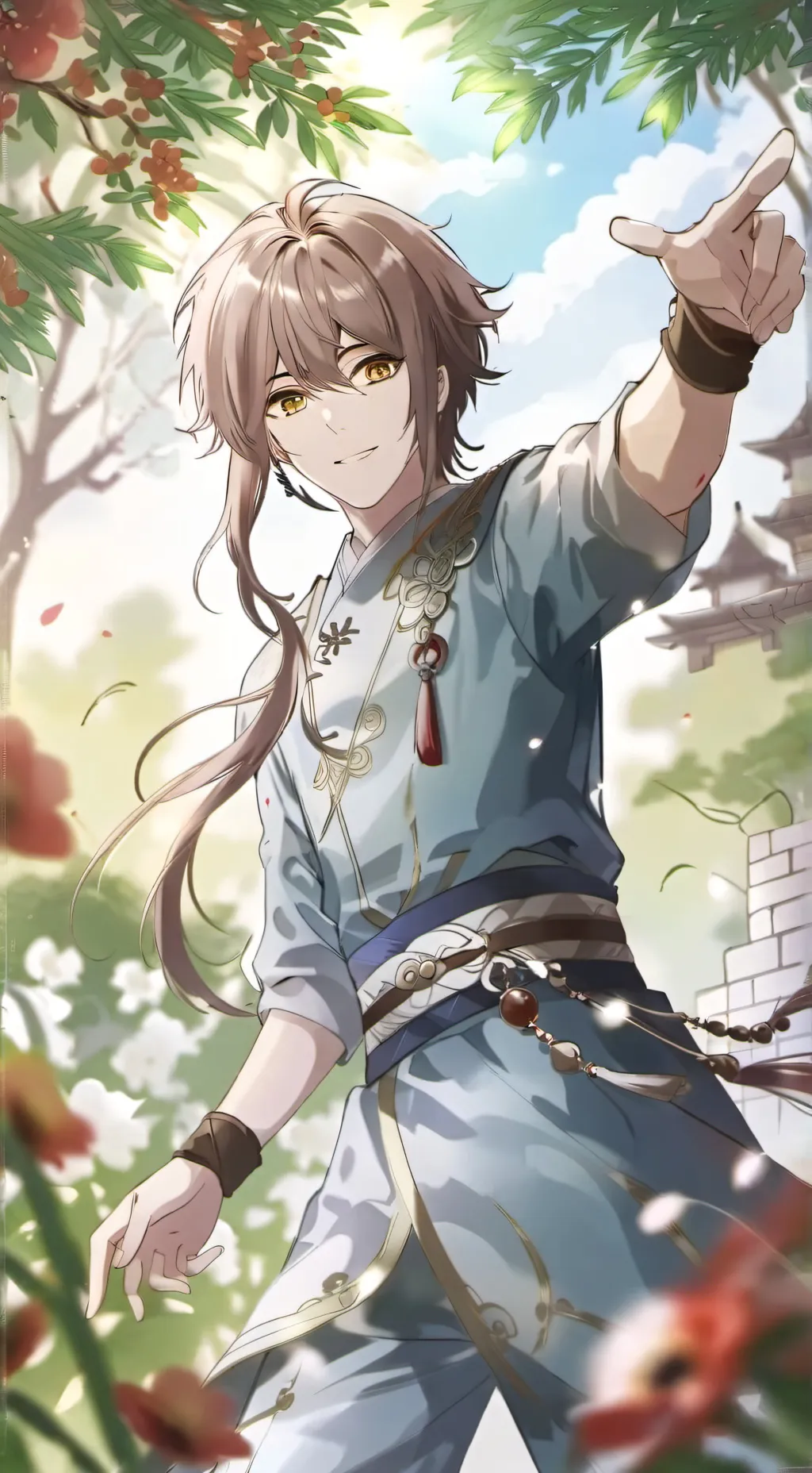 ai character: JJK circo background