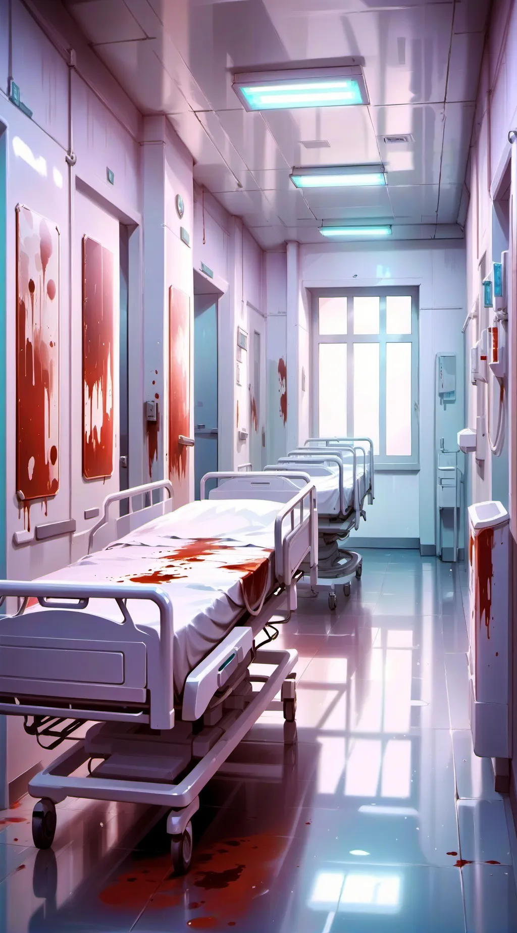 ai character: hospital background