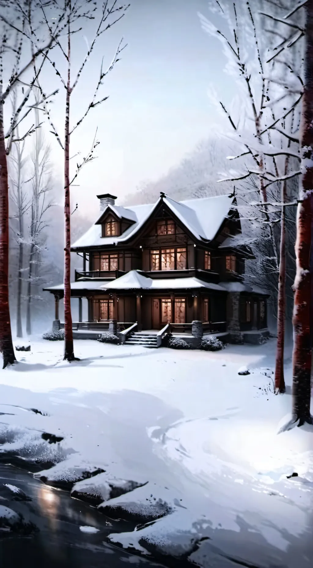 ai character: forsaken (winter) background