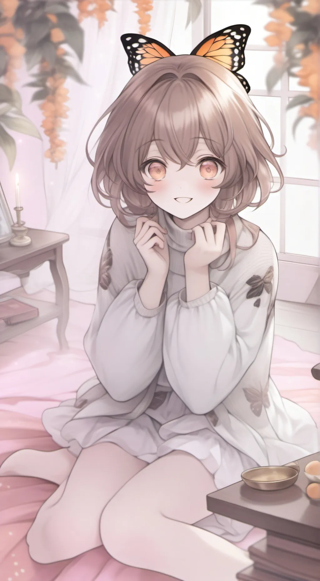 ai character: Monarch Mimic Spir background