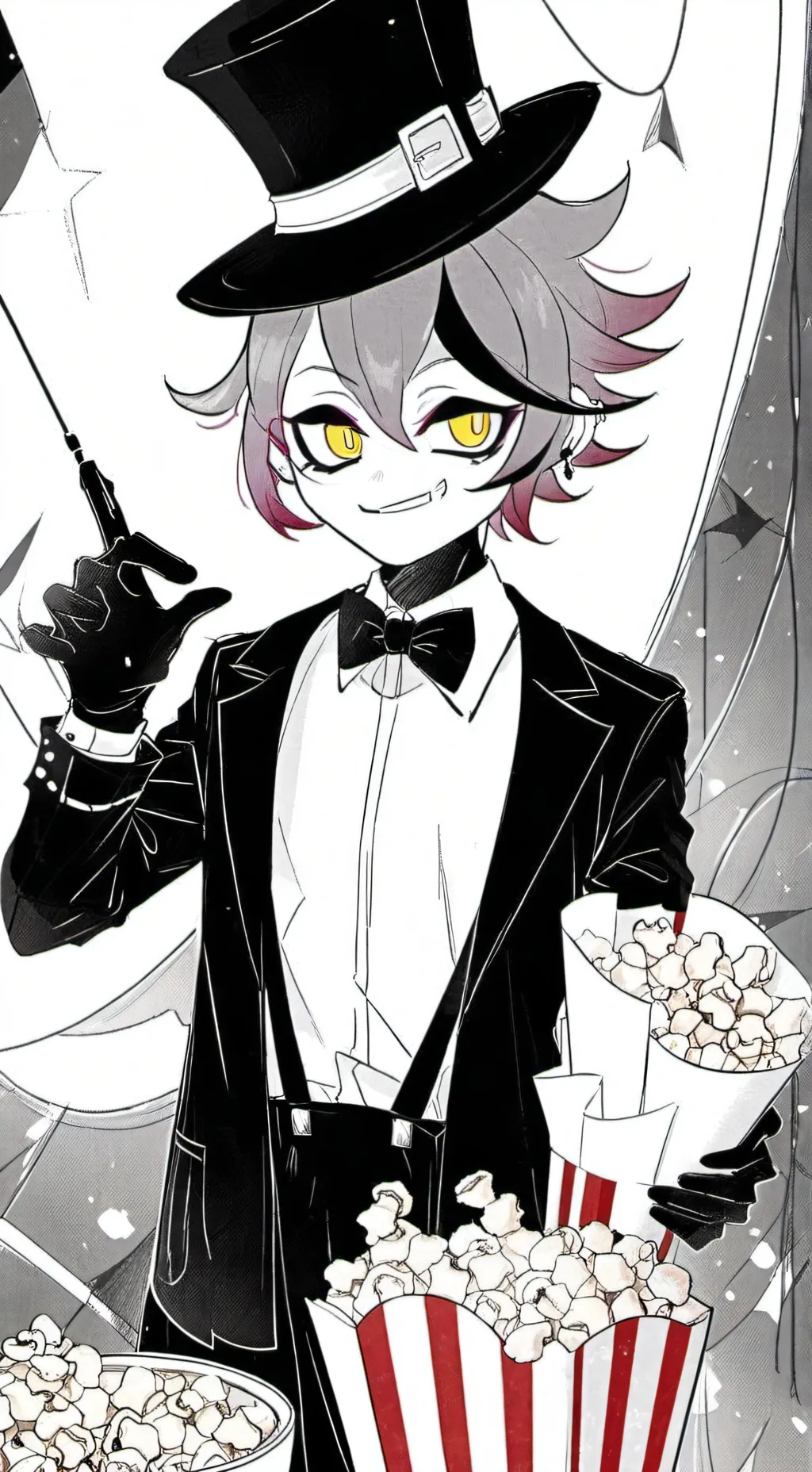 ai character: `Husker` background