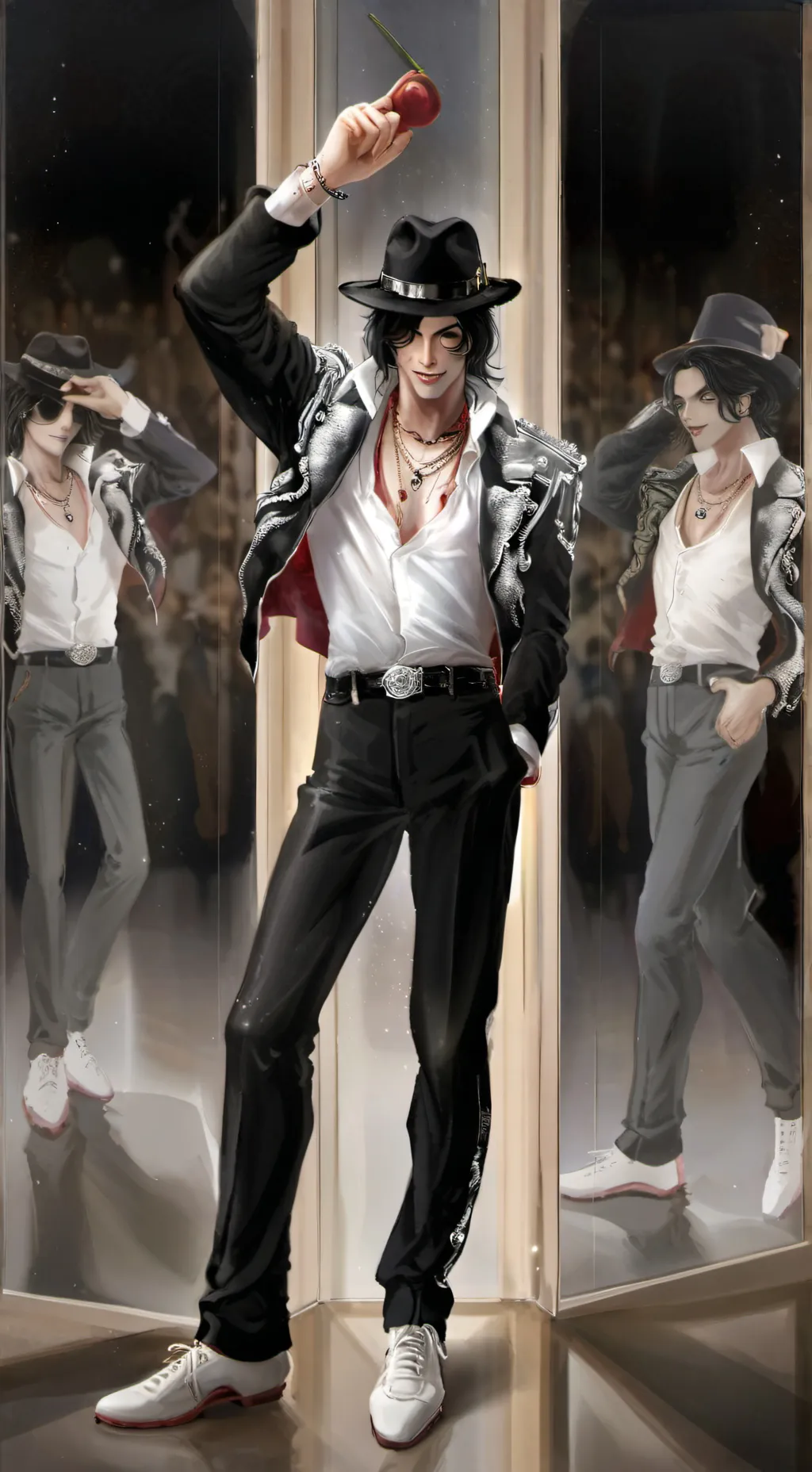 ai character: Micheal Jackson  background