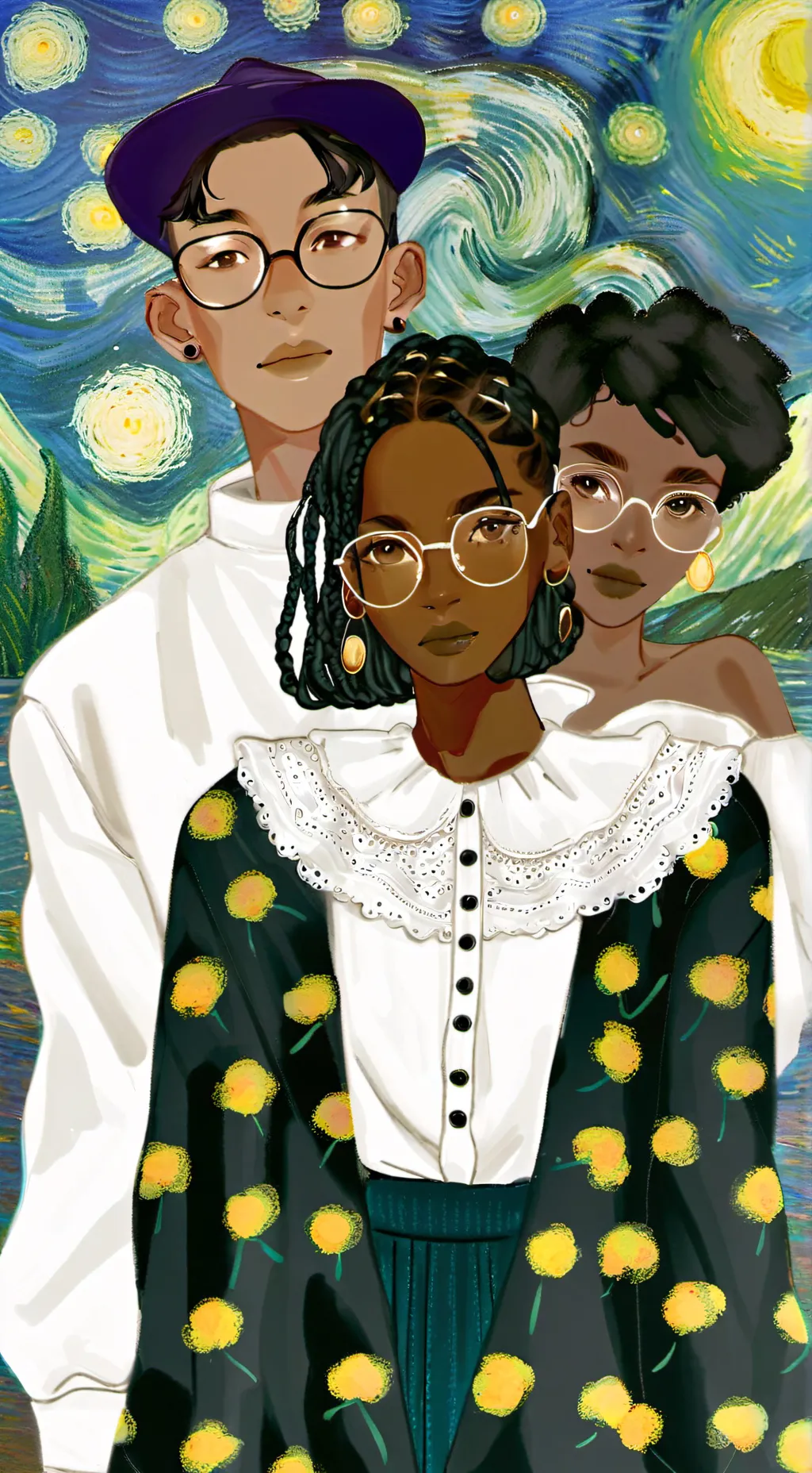 ai character: my friend group  background