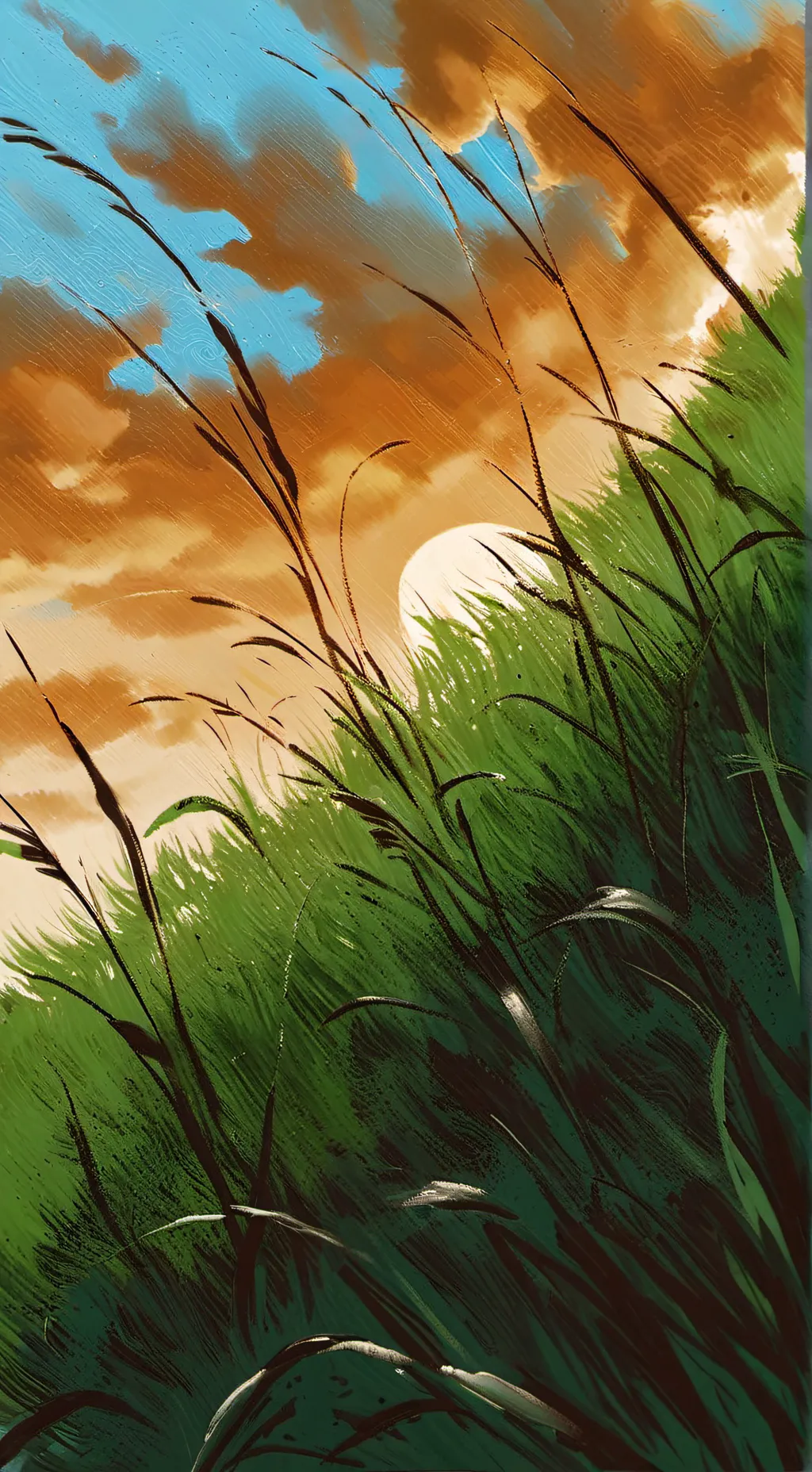 ai character: Grass 💀 background
