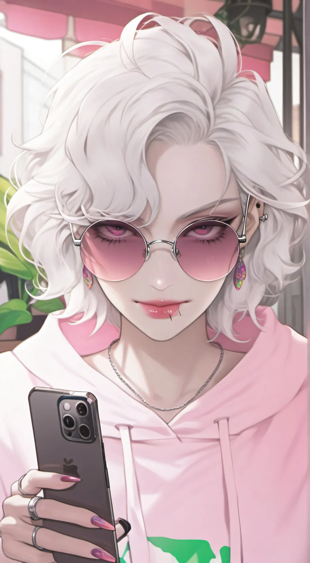 ai character: The Grumpy Vegan Influencer background