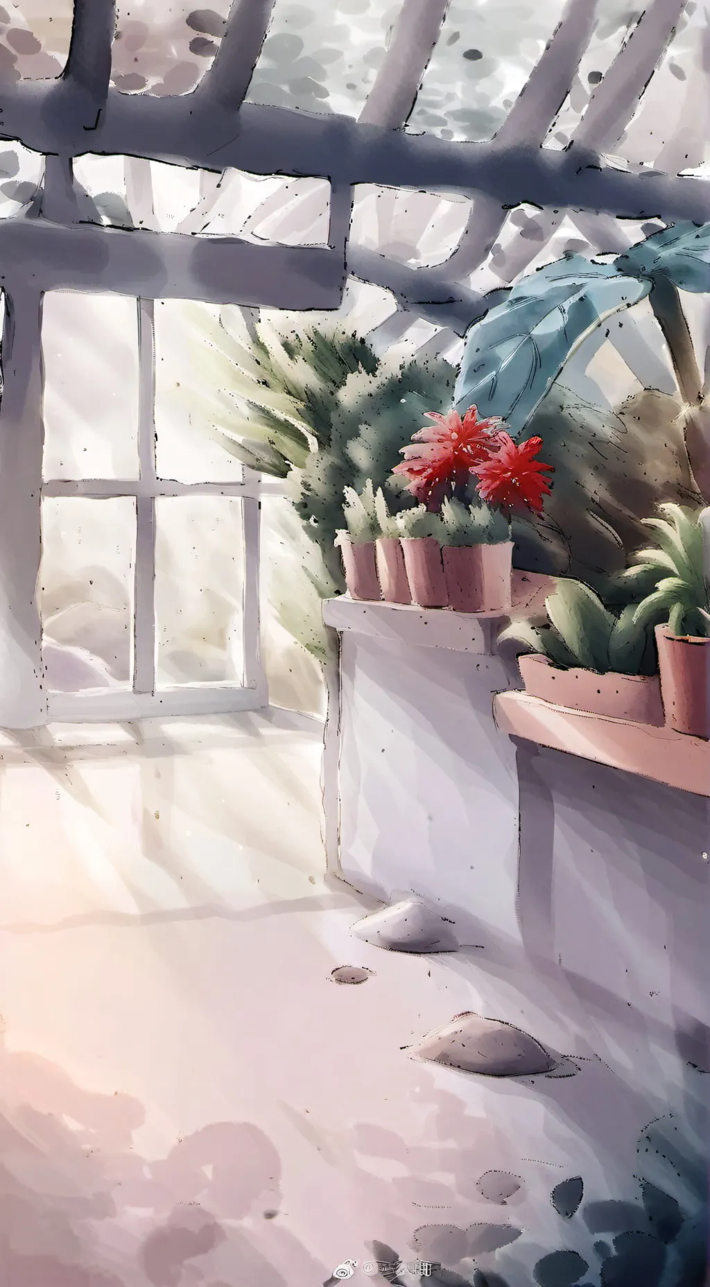 ai character: Vineria's Garden background