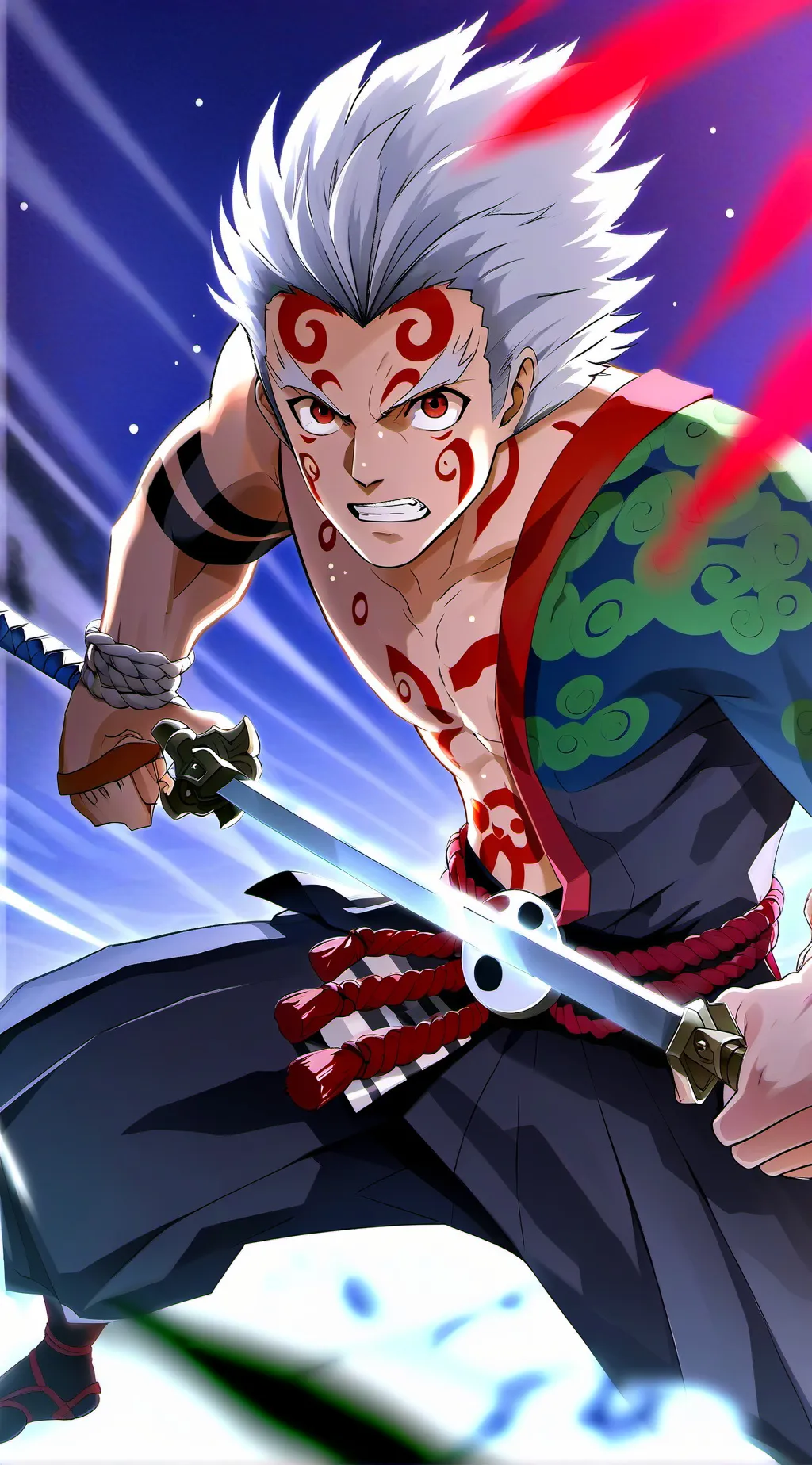 ai character: Inosuke Hashibira background