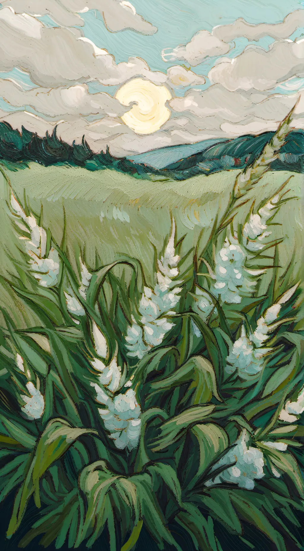 ai character: literally grass background