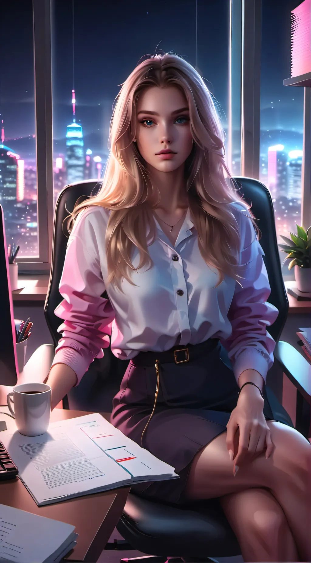 ai character: Hana background