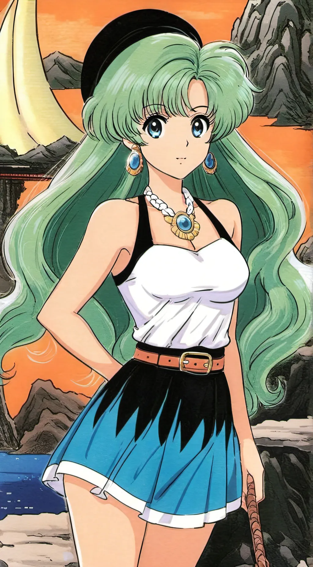 ai character: Sus girl  background