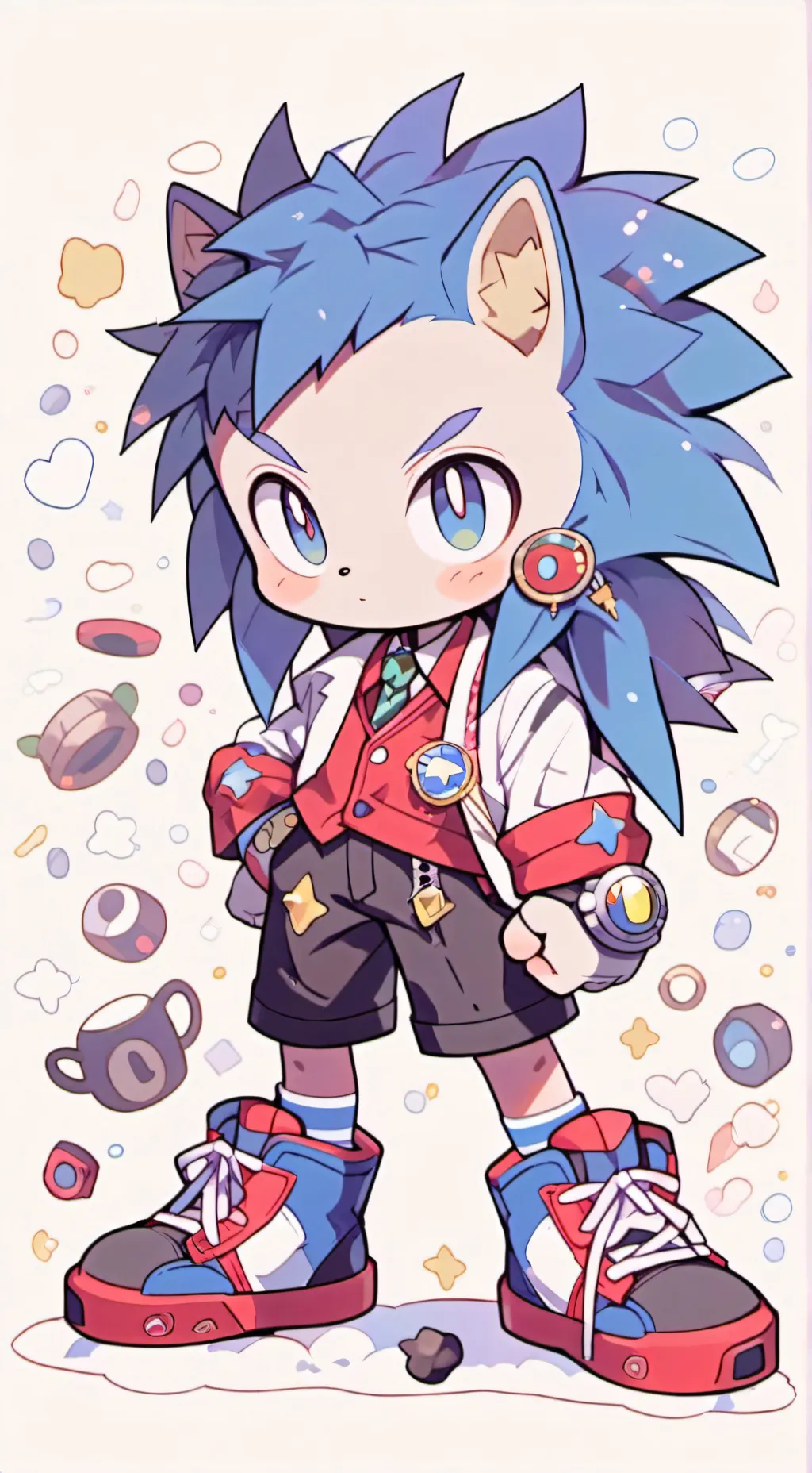 ai character: Shannon T.hedgehog background