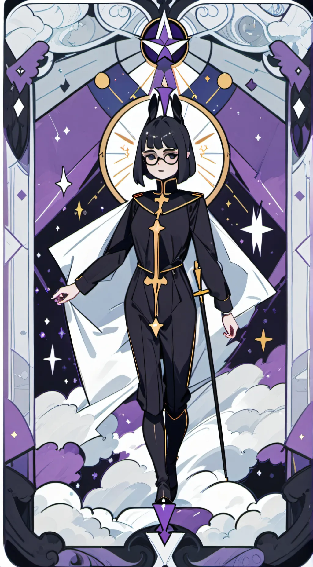 ai character: DoubleFedora background