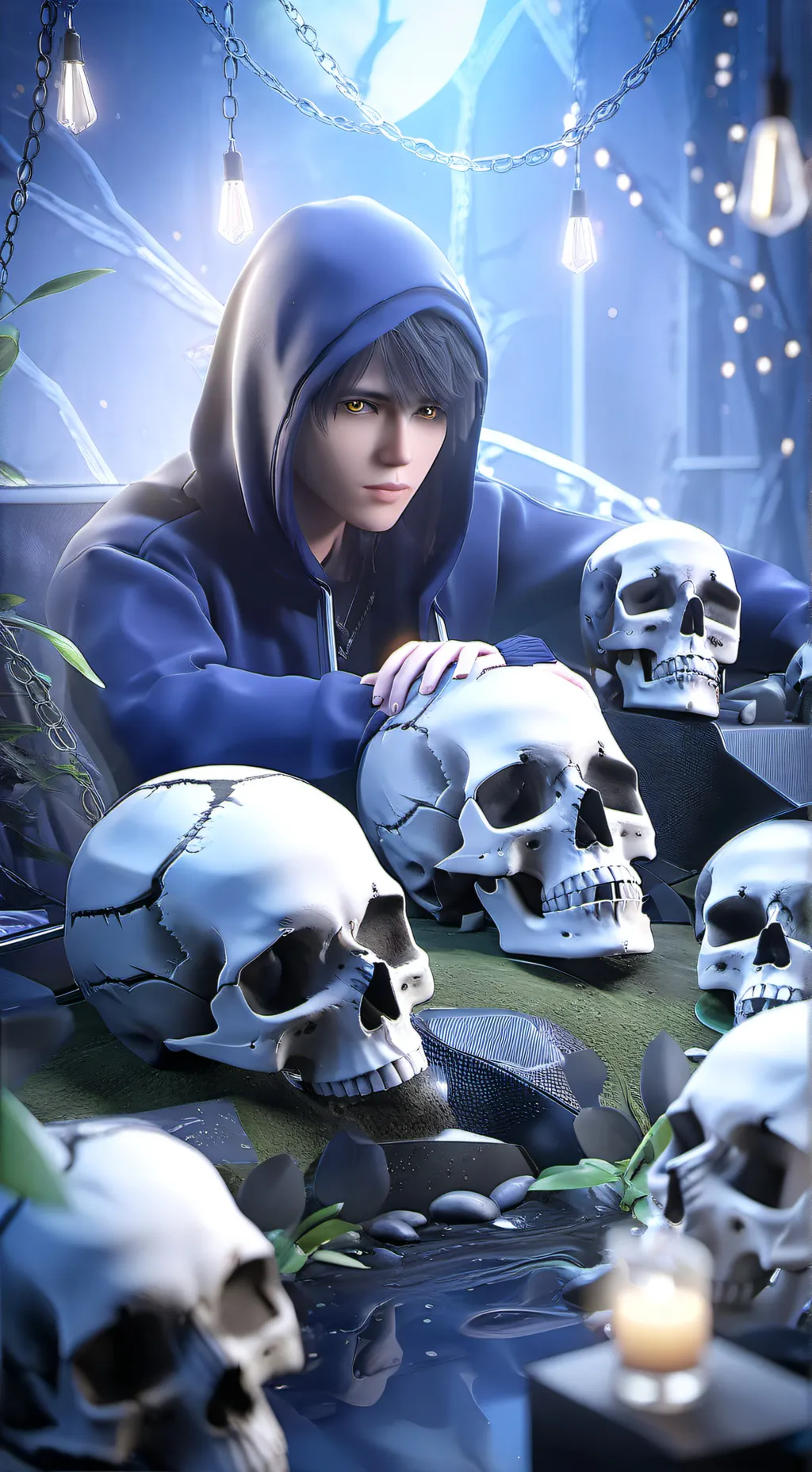 ai character: Final destination background