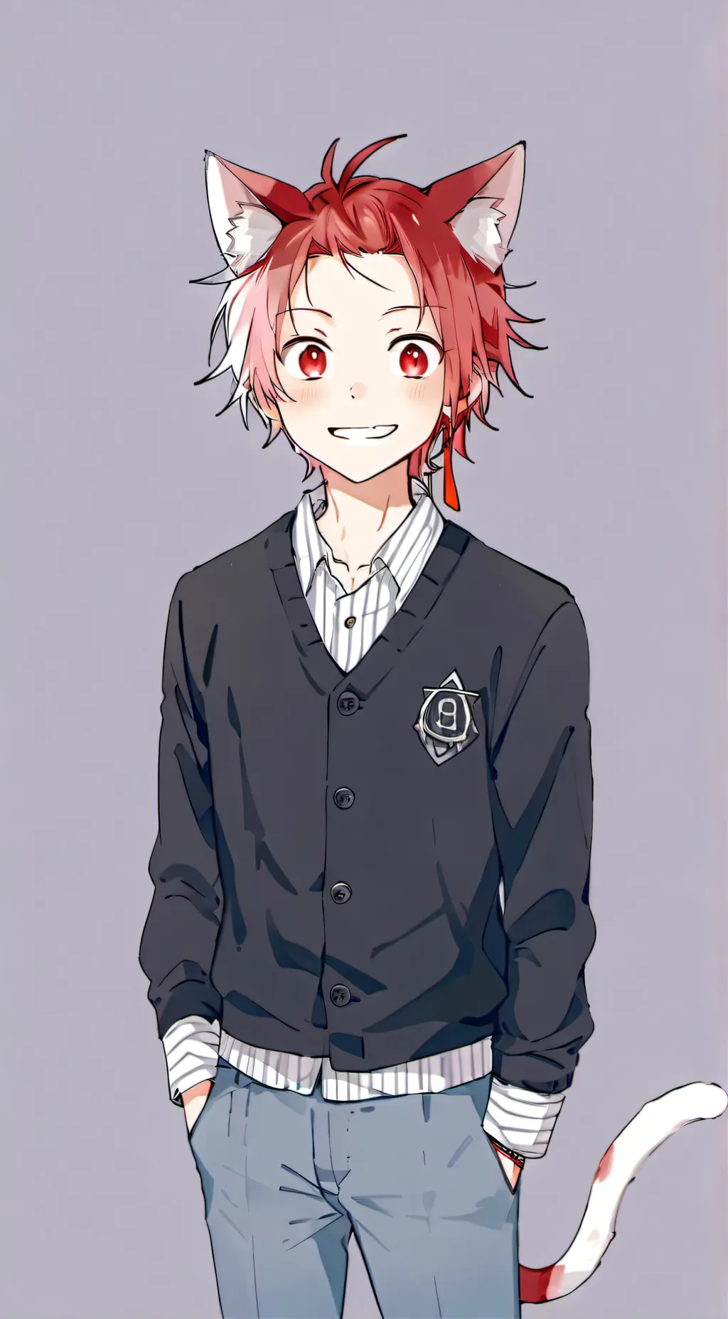 ai character: kirishima kitten background