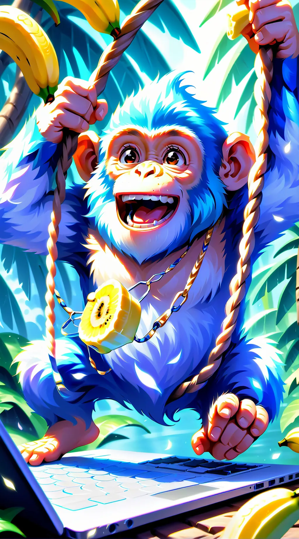 ai character: Banan background