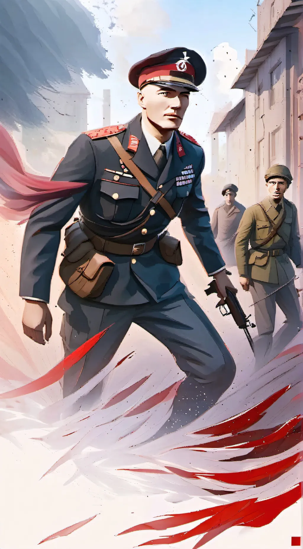 ai character: WW2 Explained :3 background