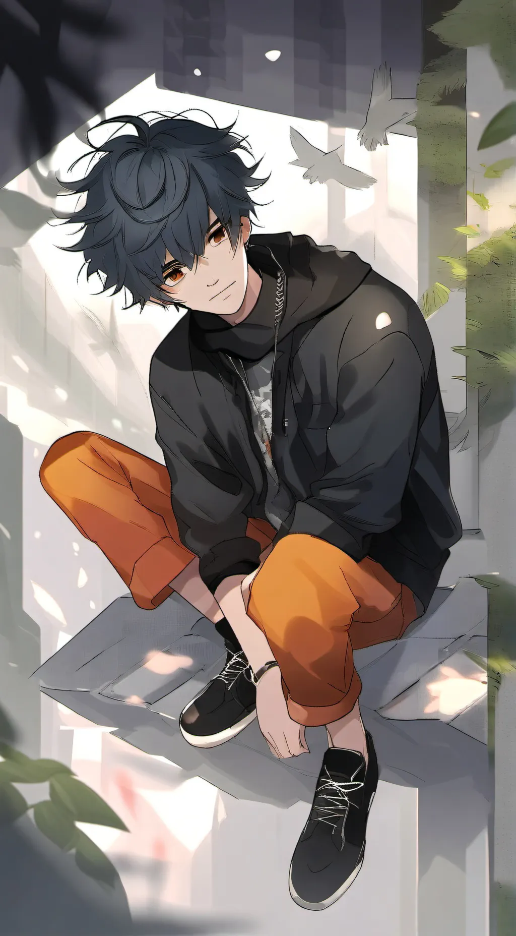 ai character: ❄️alex❄️ background