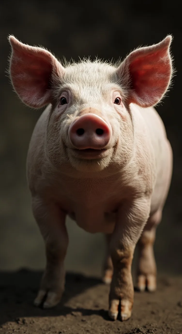 ai character: pig background