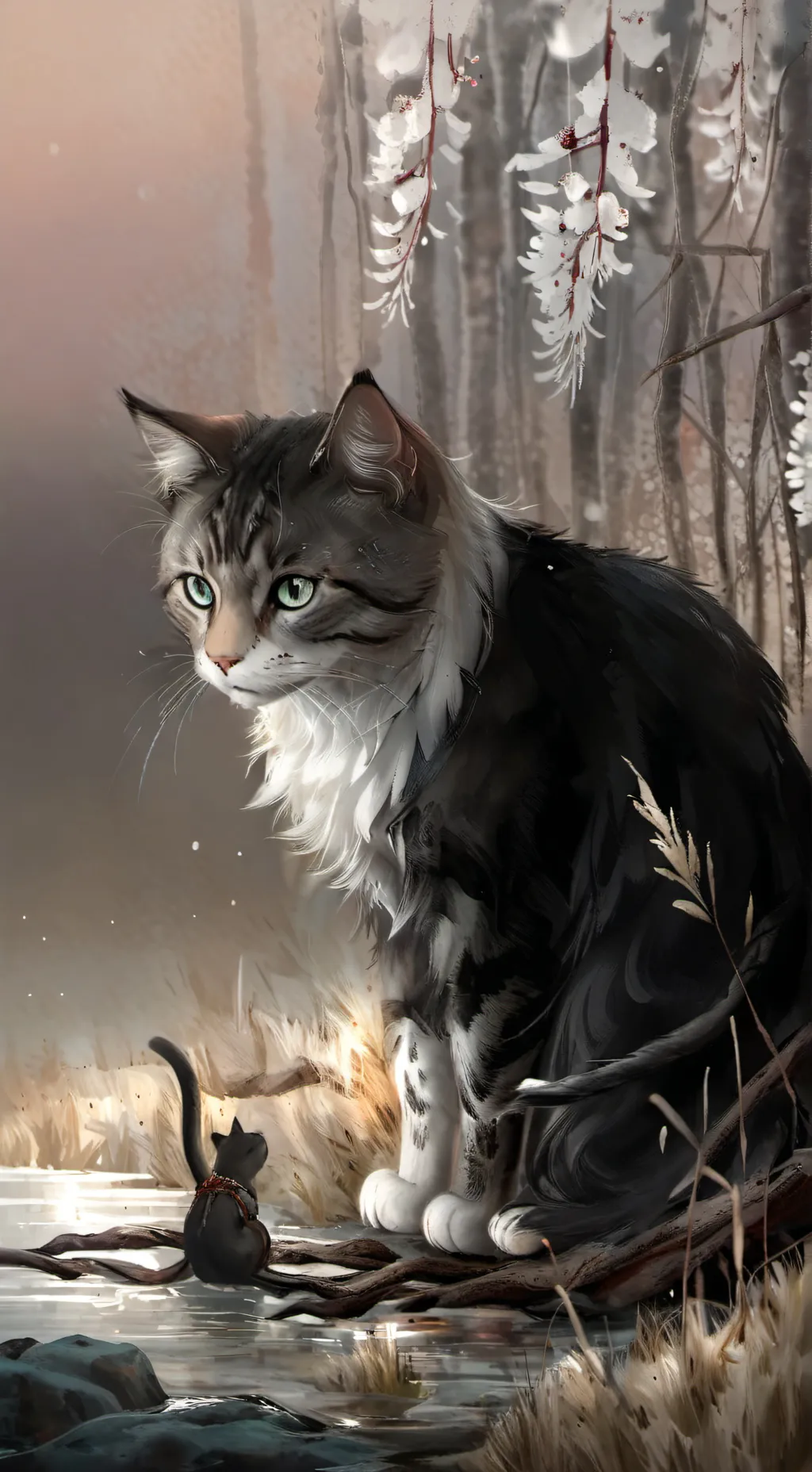 ai character: cat 🐈  background