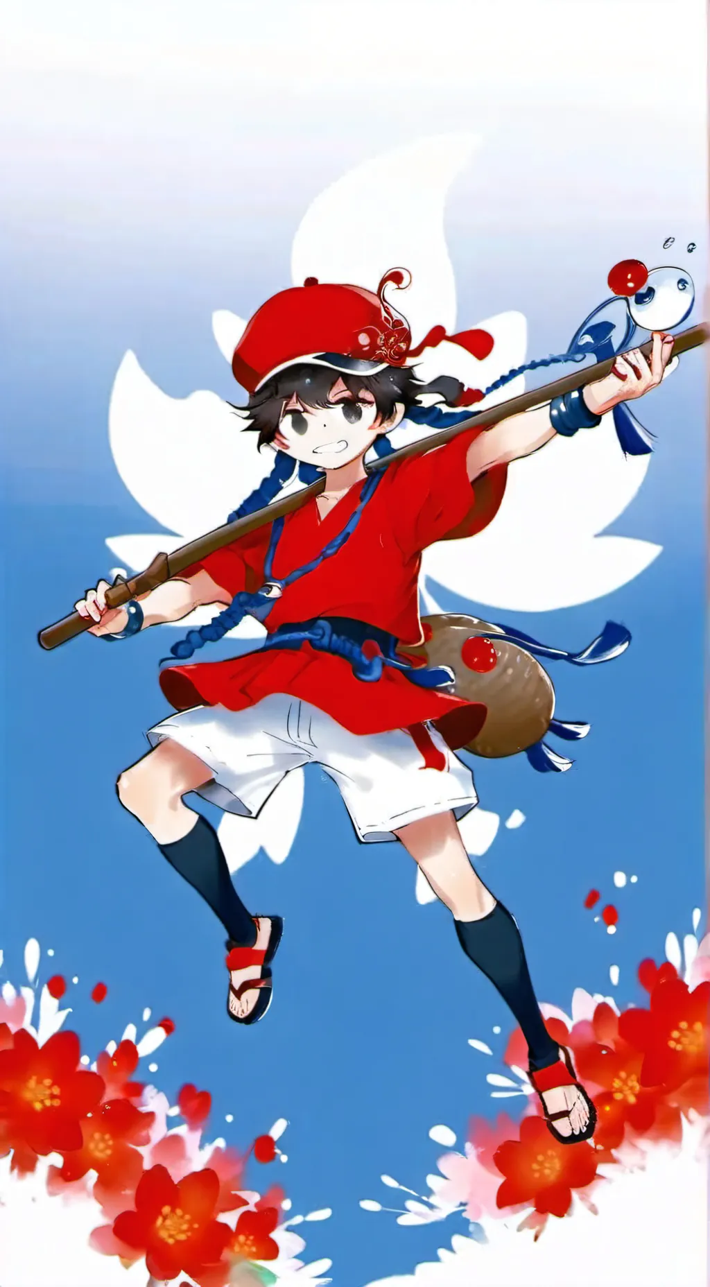 ai character: Navi x santi background