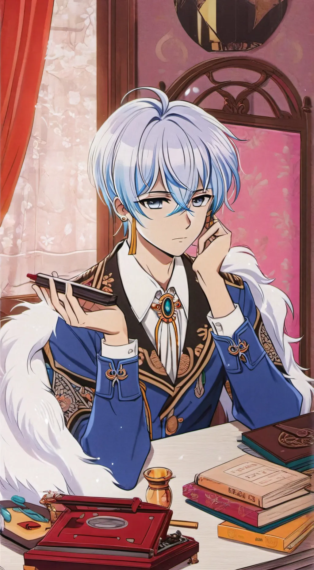 ai character: Alden  background