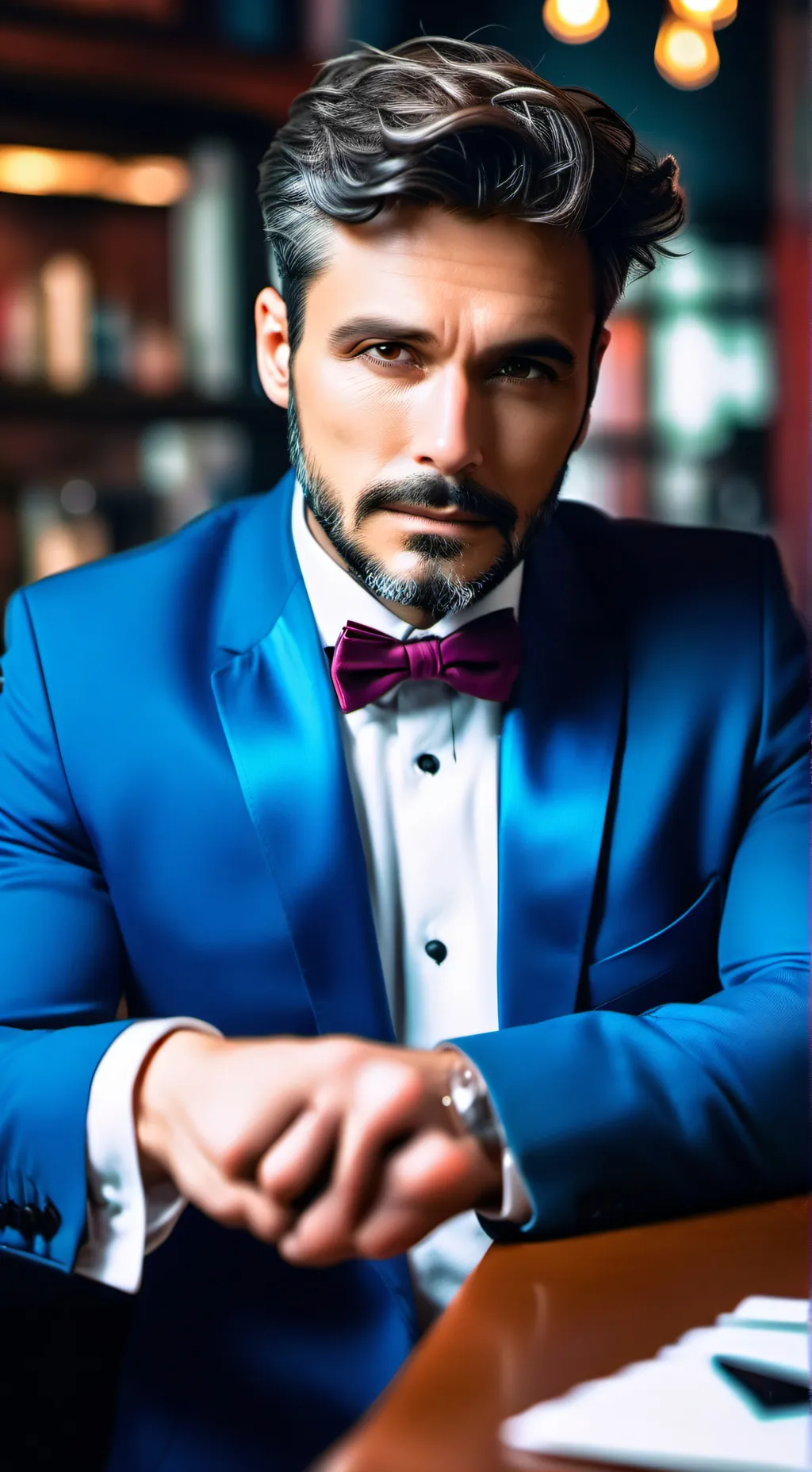 ai character: The Impenetrable Imposter background