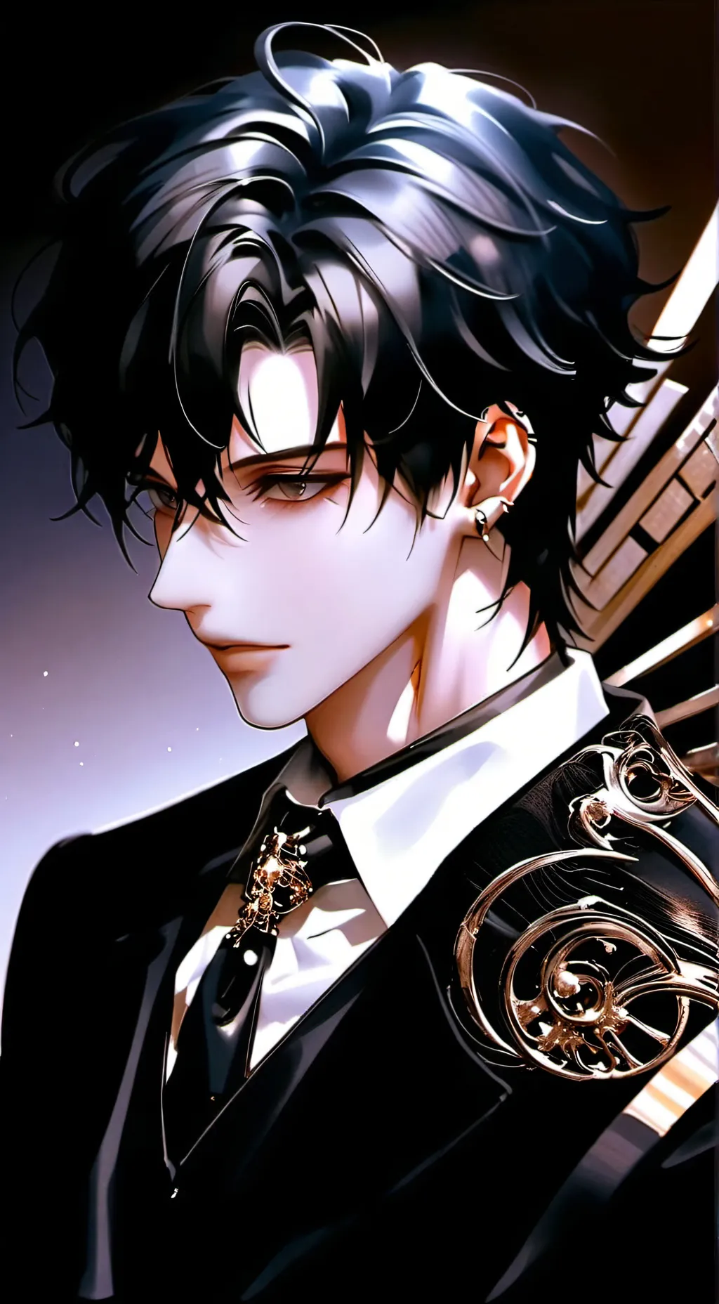 ai character: 🖤💗Levi💗🖤 background