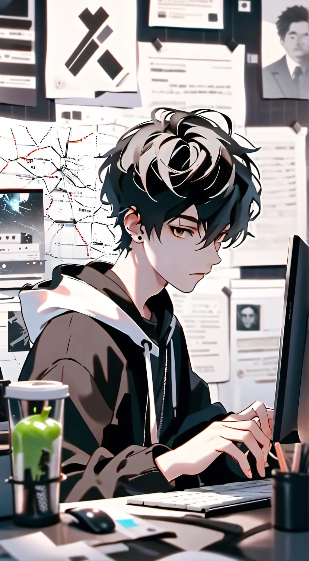 ai character: Cool kid background