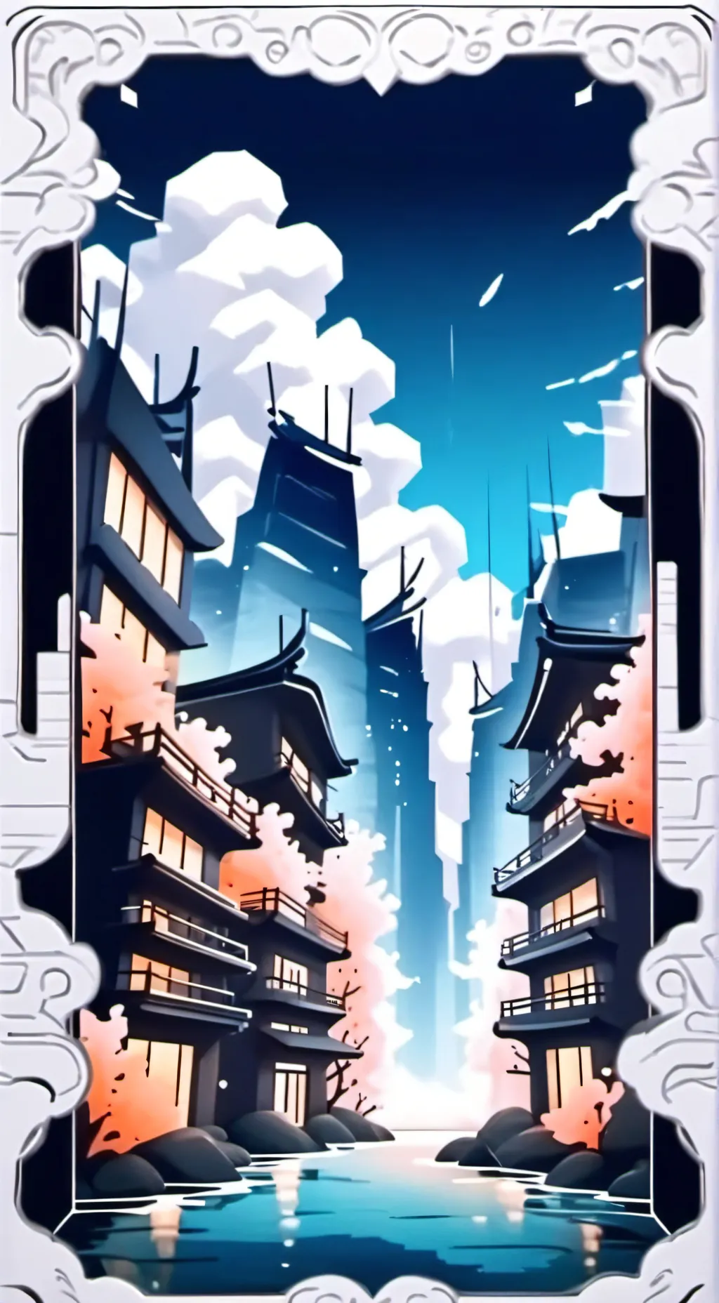 ai character: Nuke explosion background