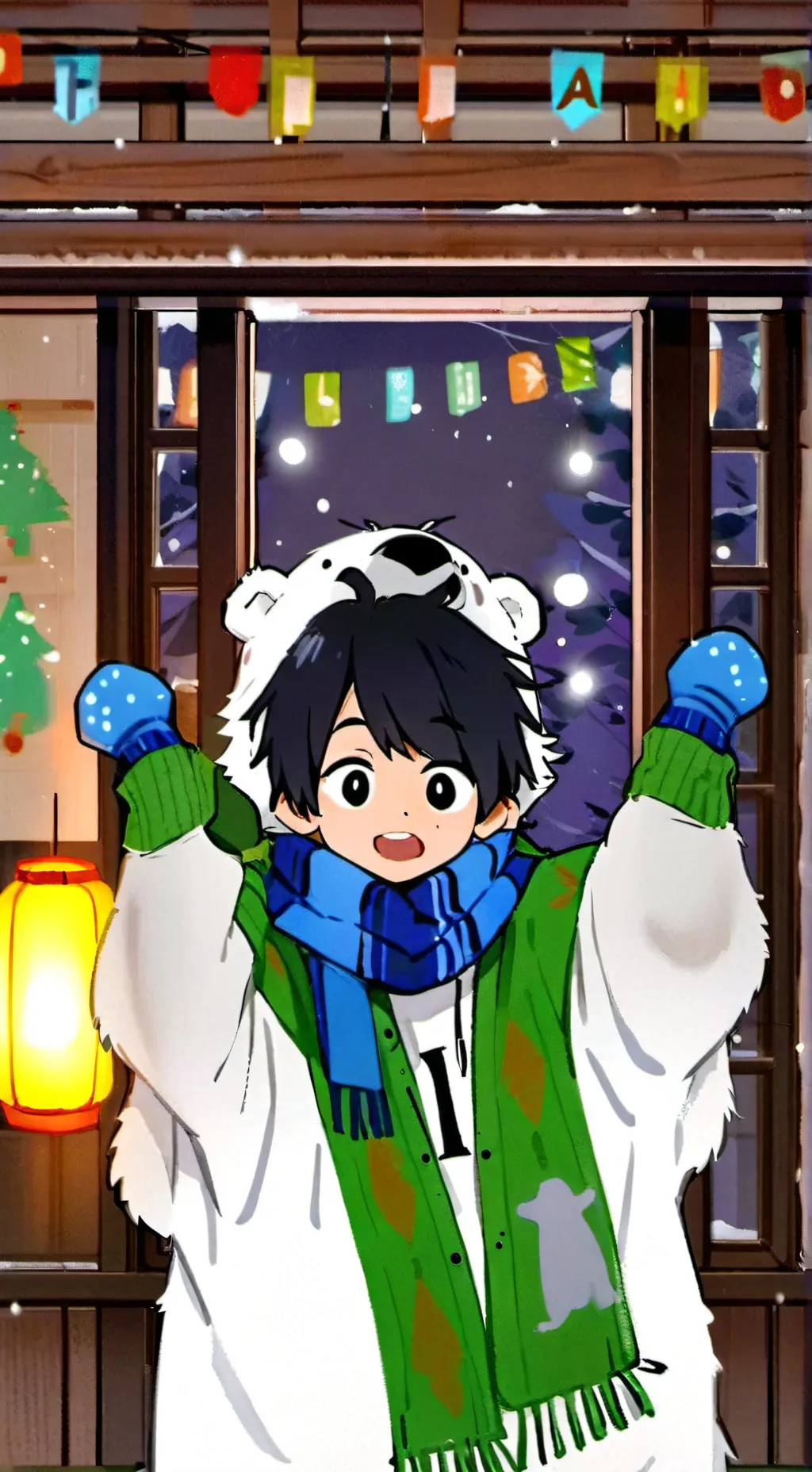 ai character: Polar Puff Spirit background