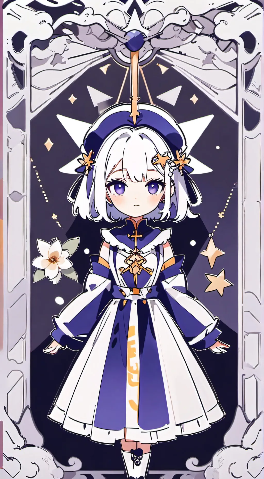 ai character: Brigitte  background