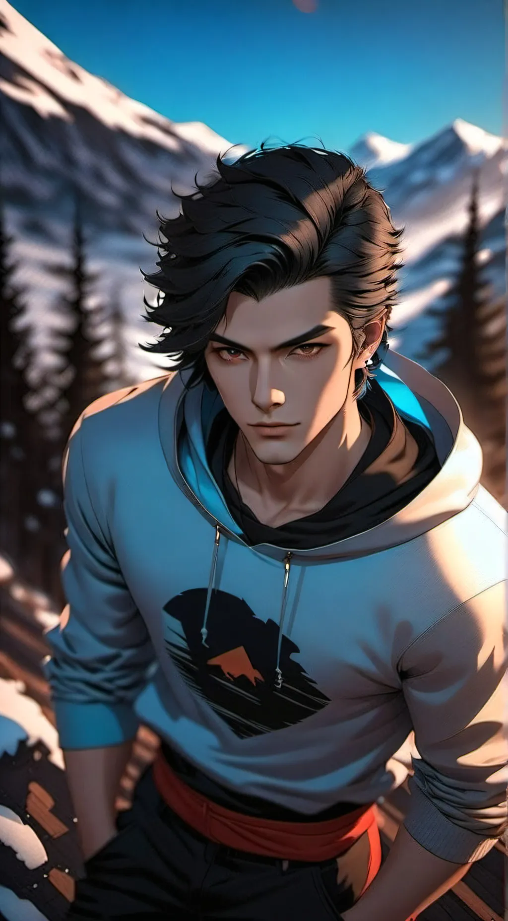 ai character: Léo  background