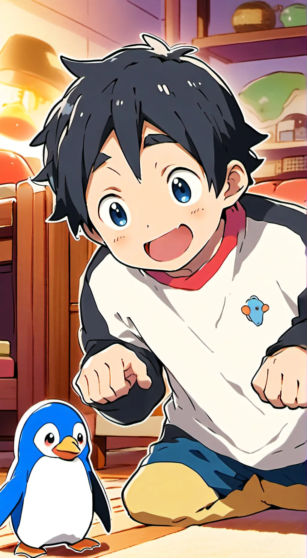 ai character: Pyky the Penguin Spirit background