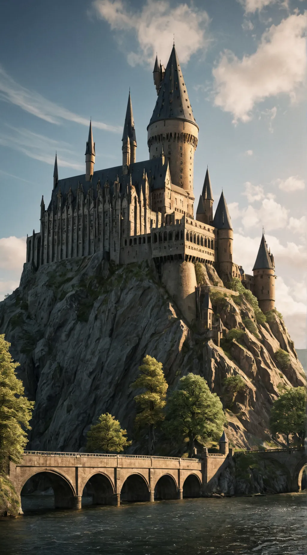 ai character: Hogwarts  background