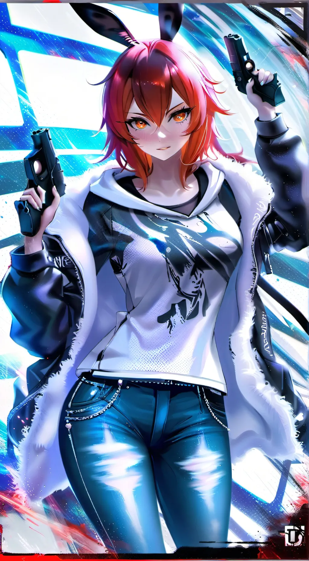 ai character: Usagi Shirogane background