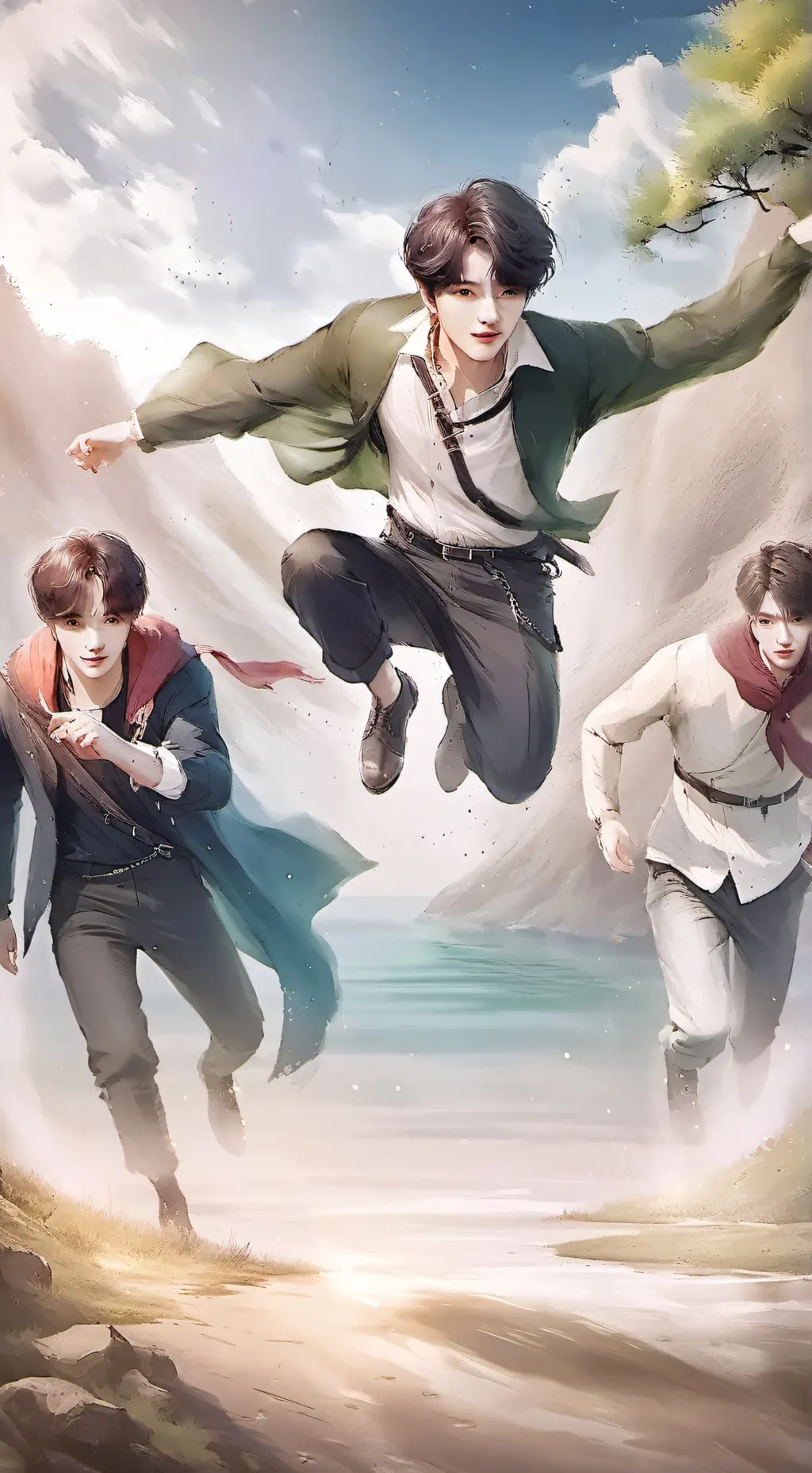 ai character: bts background