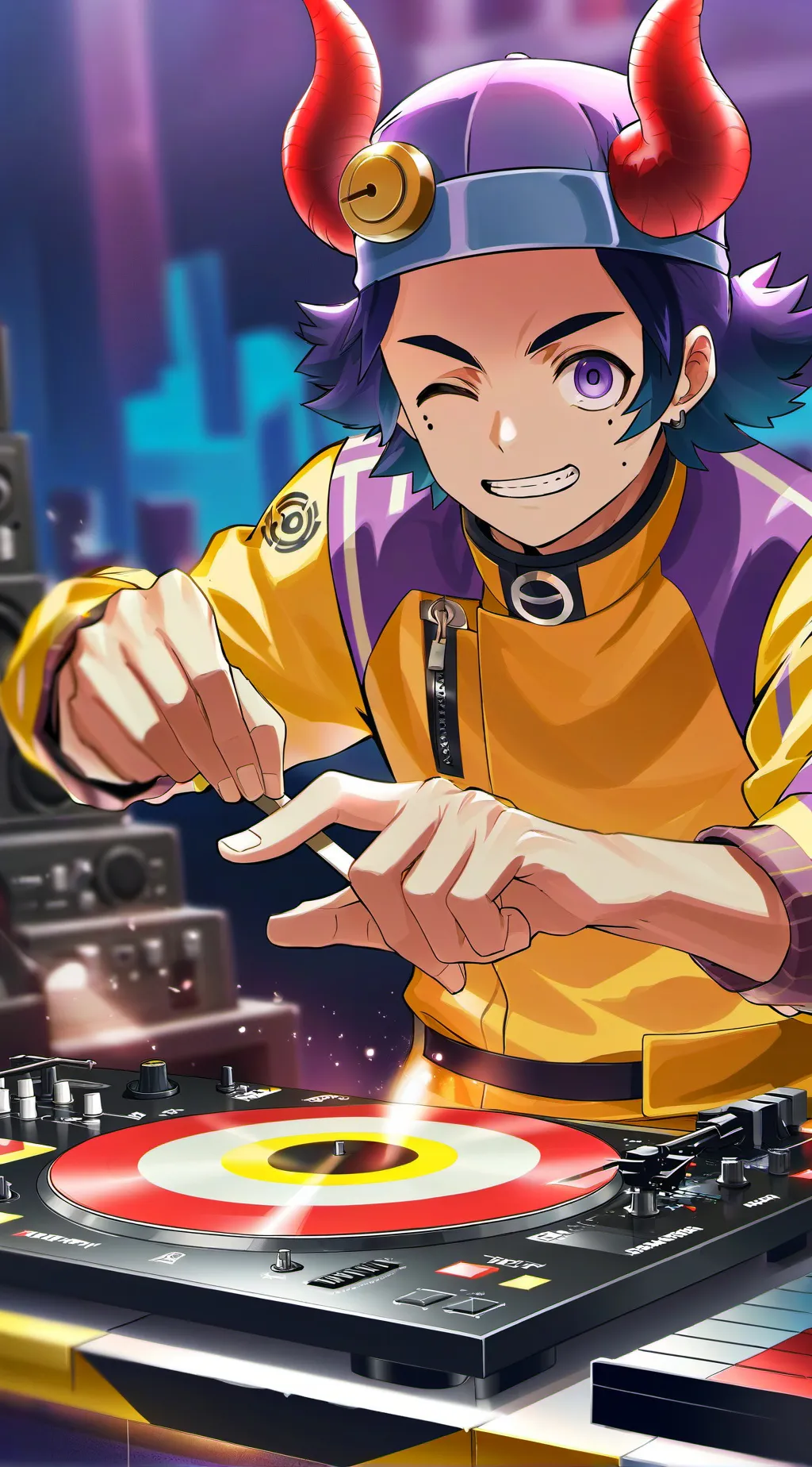 ai character: Bachata demoniaca background