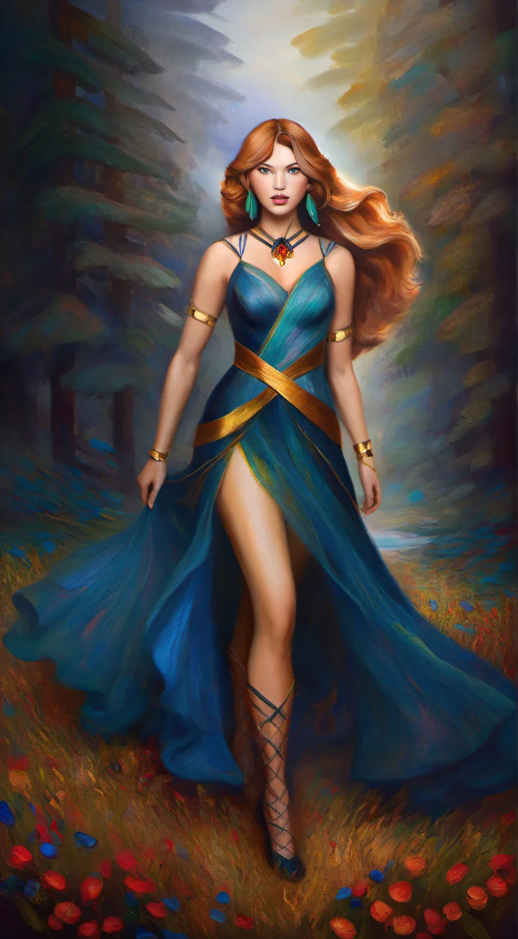 ai character: Elara background