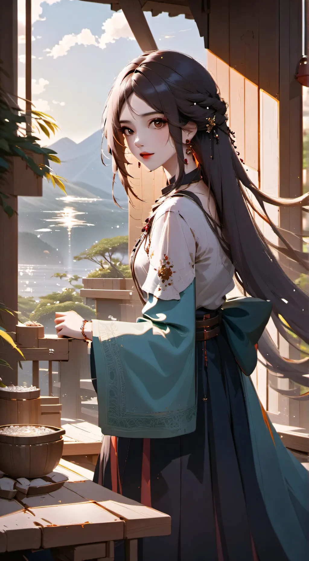 ai character: mha road trip background