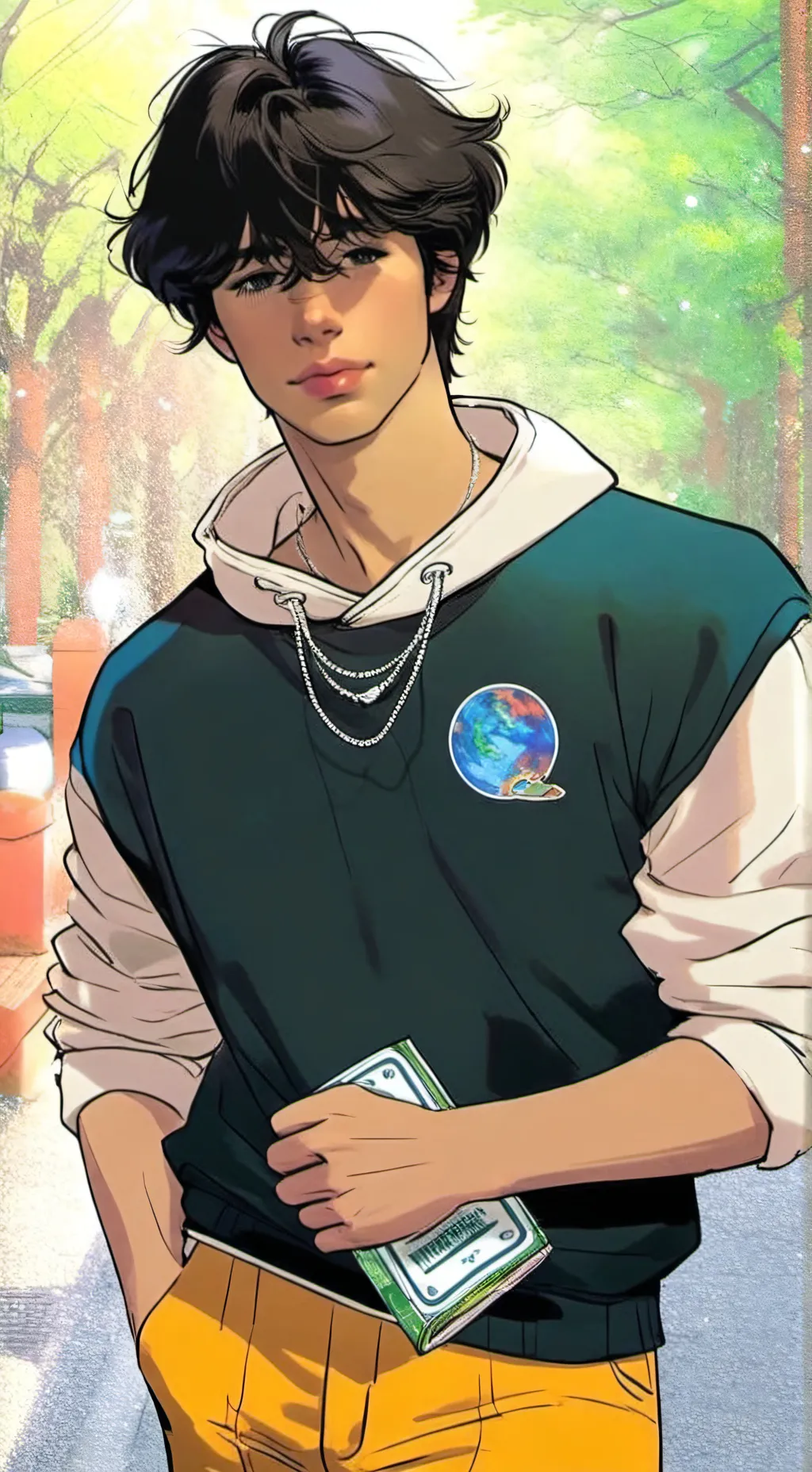 ai character: Alexander  background