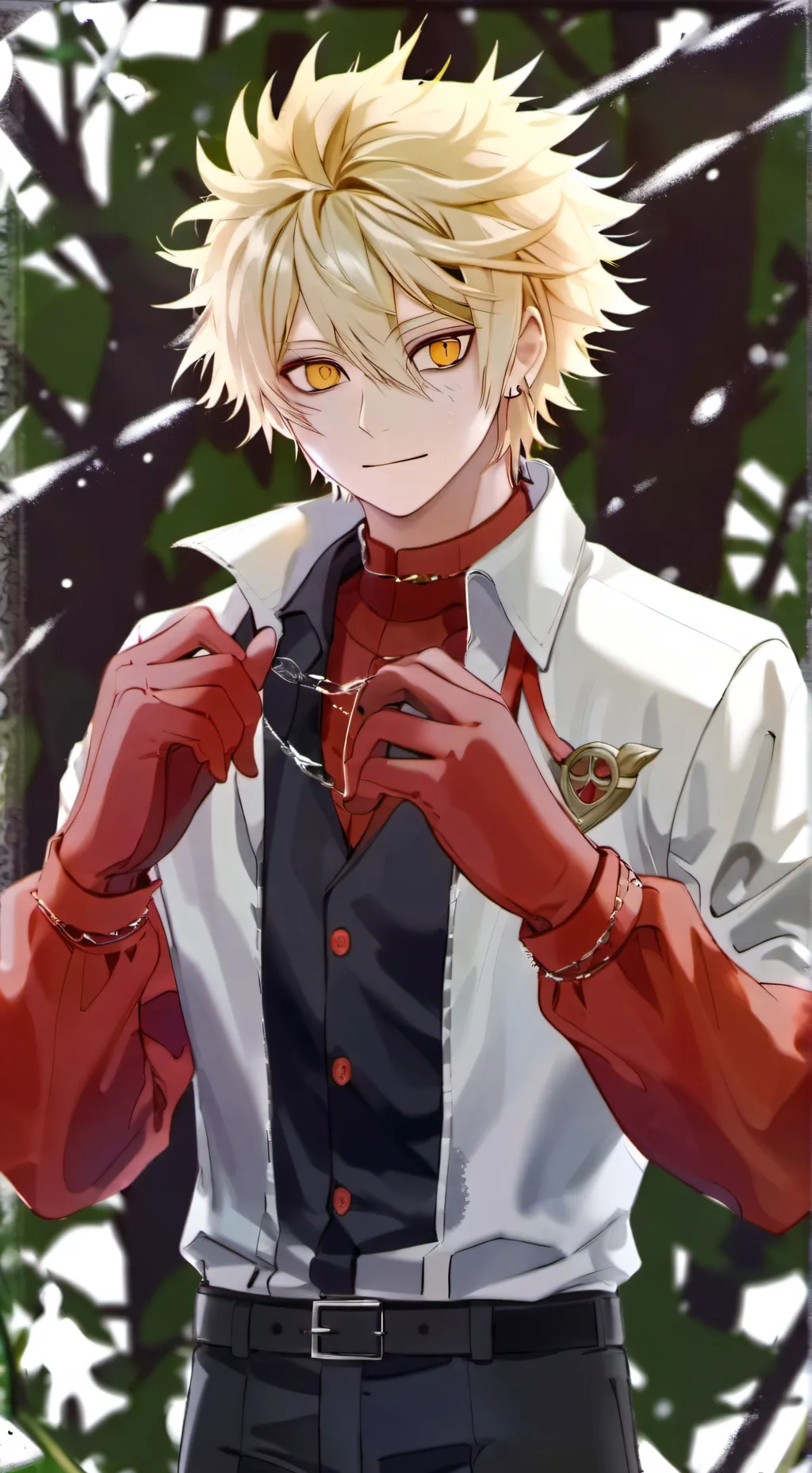 ai character: Katsuki bakugo background