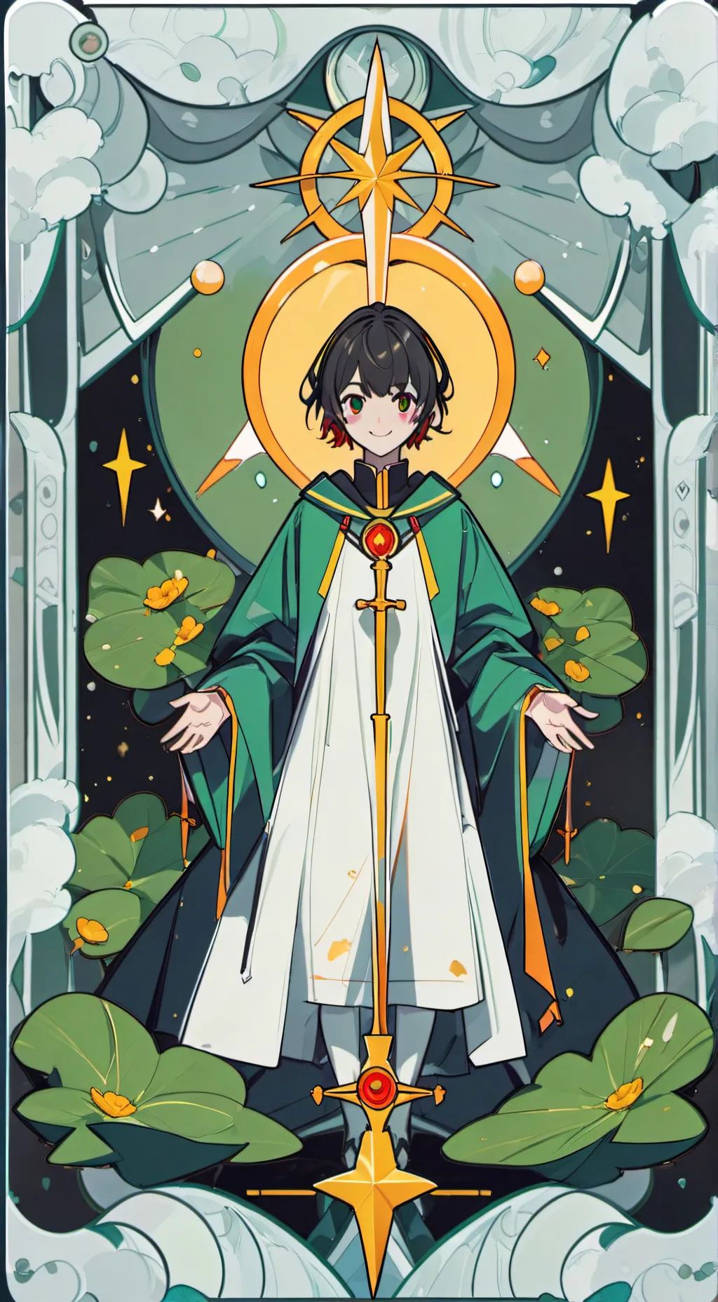 ai character: Blue lock background