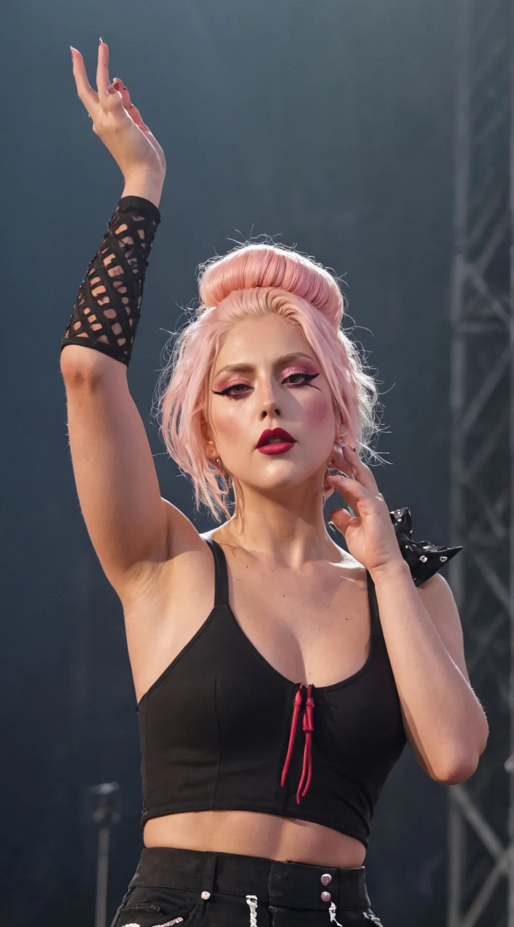 ai character: lady gaga 🩷 background