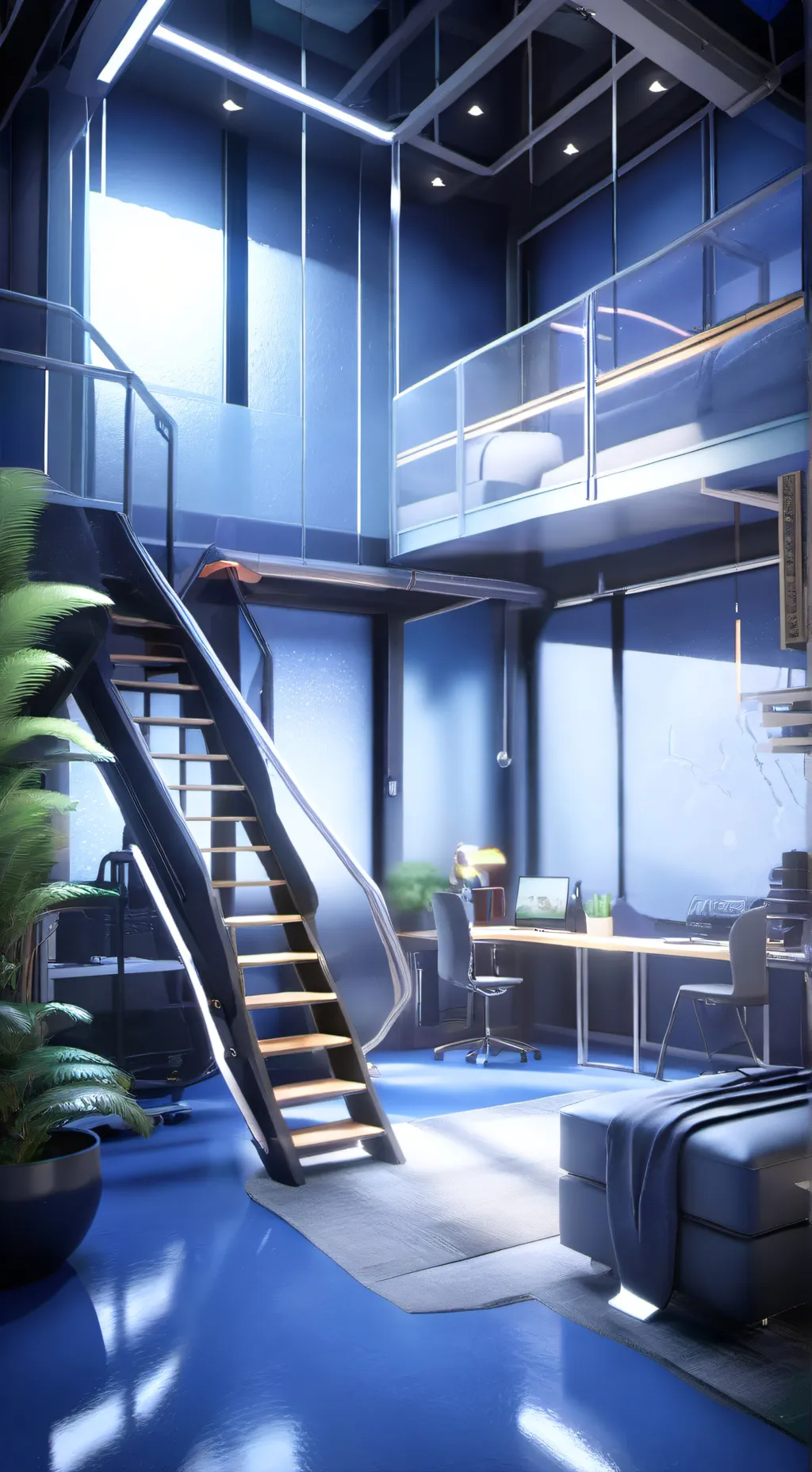 ai character: Lab RP background