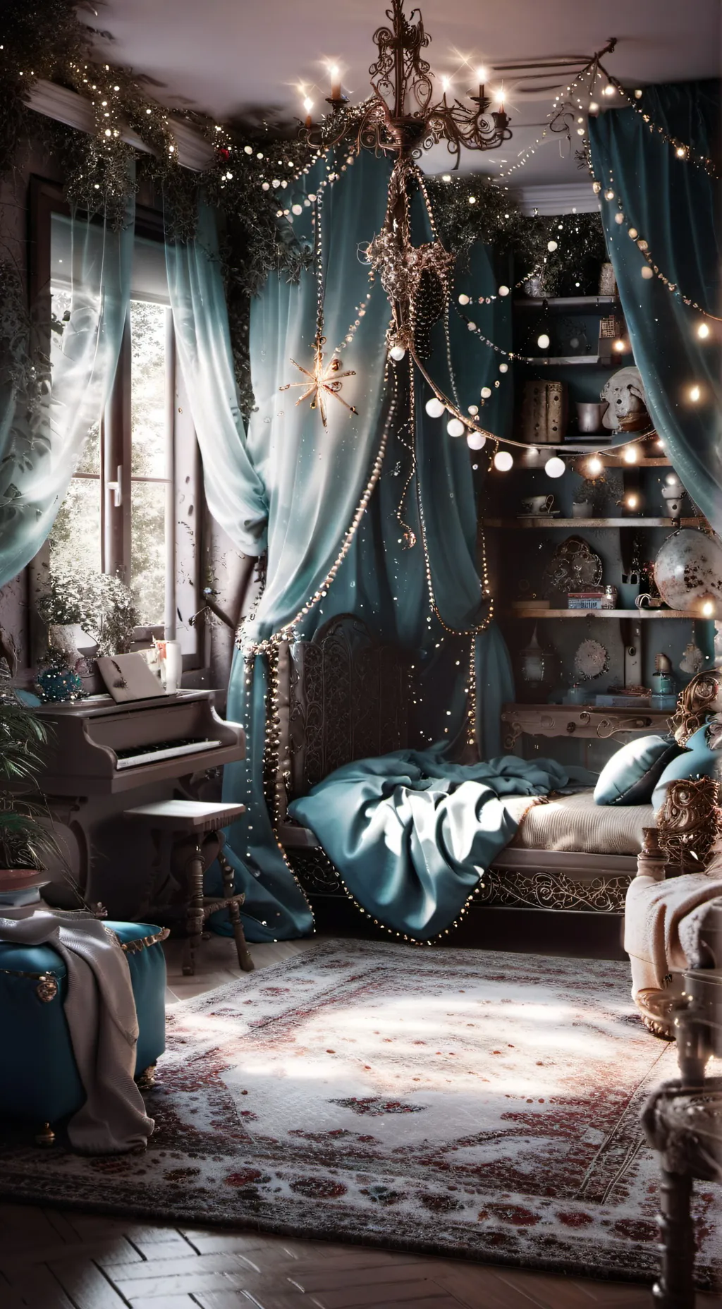 ai character: sleepover background