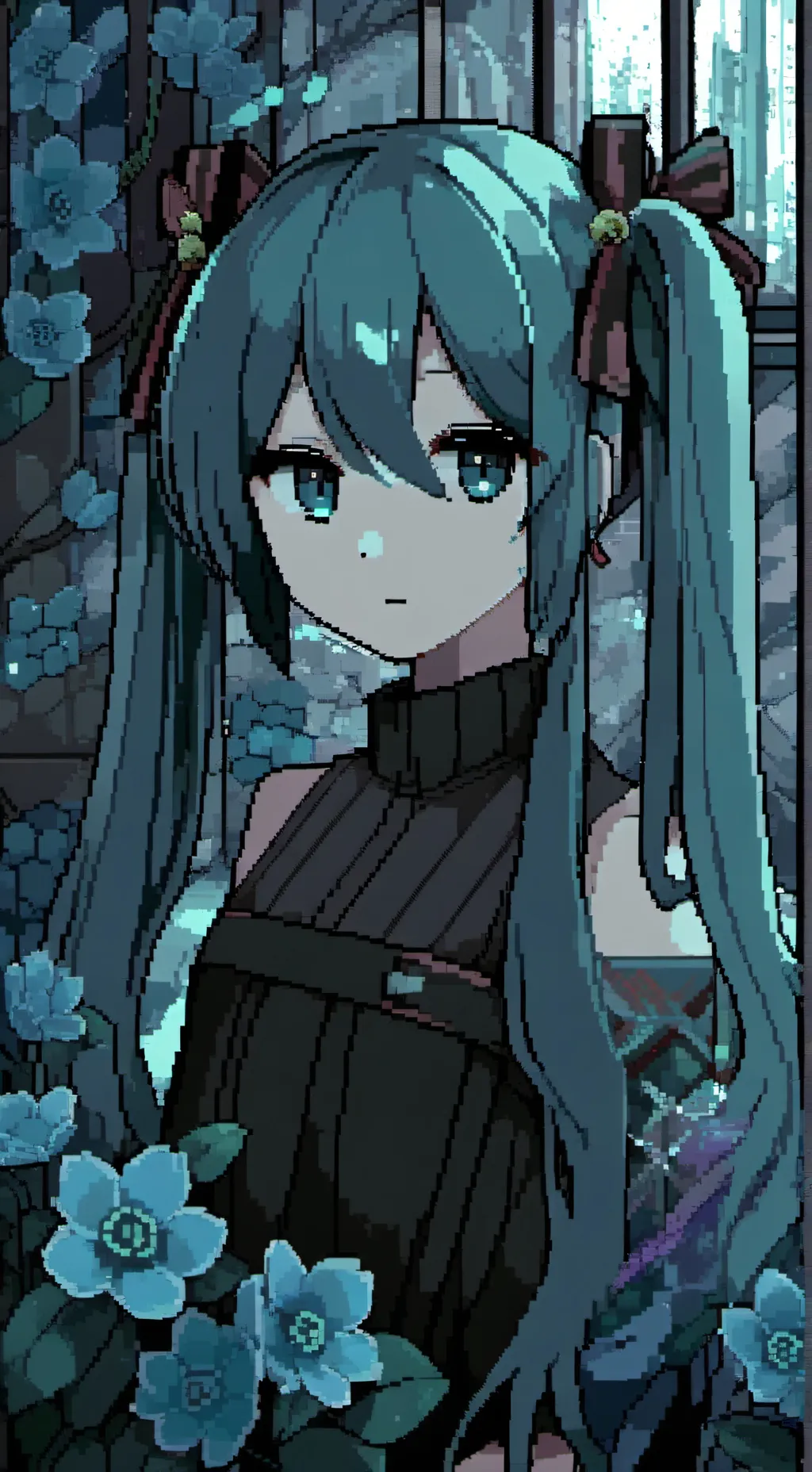 ai character: Miku background