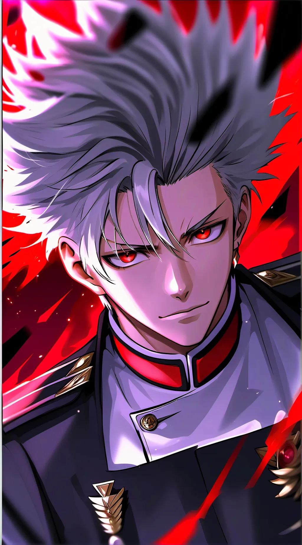 ai character: Katsuki Bakugou background