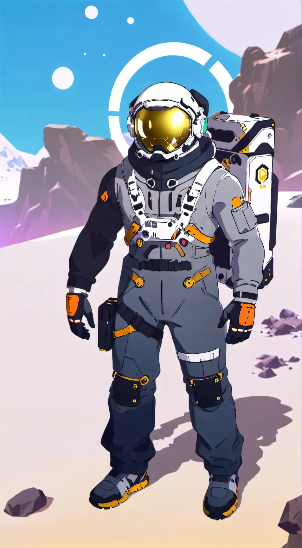 ai character: Helper: Astroneer background