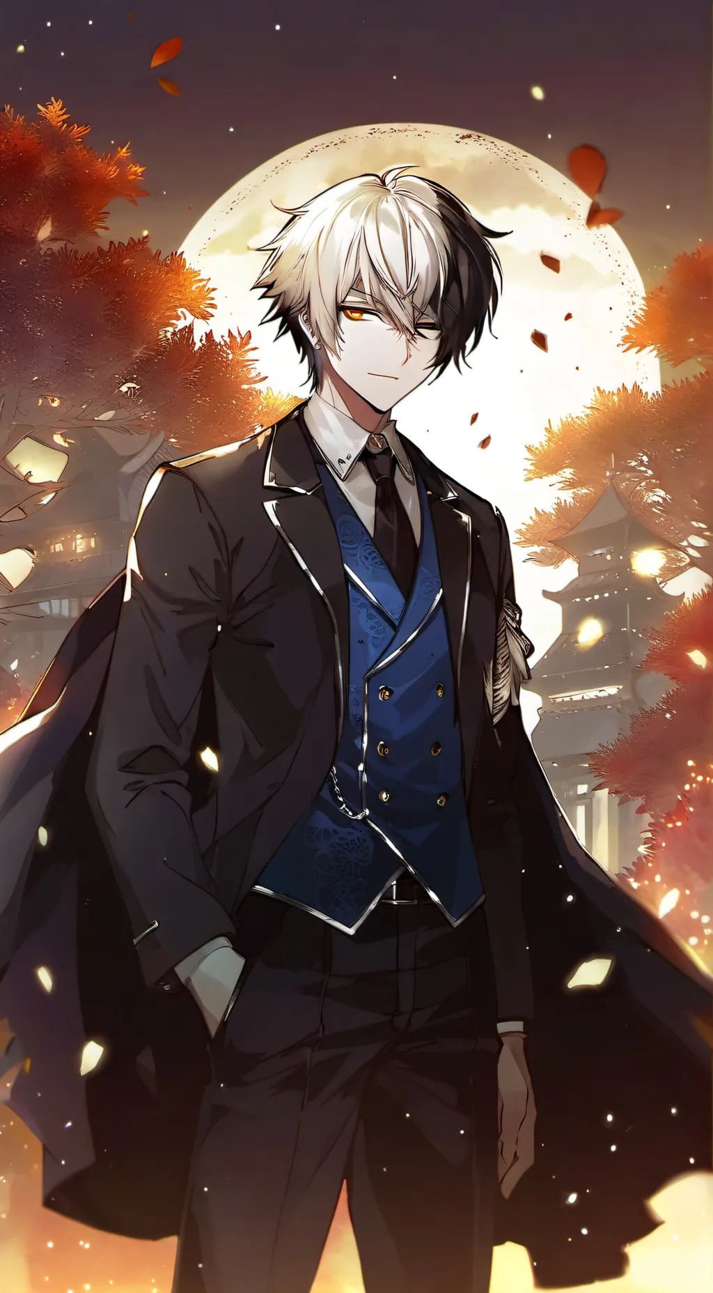 ai character: Amour Perdu pt1🧡🖤 background