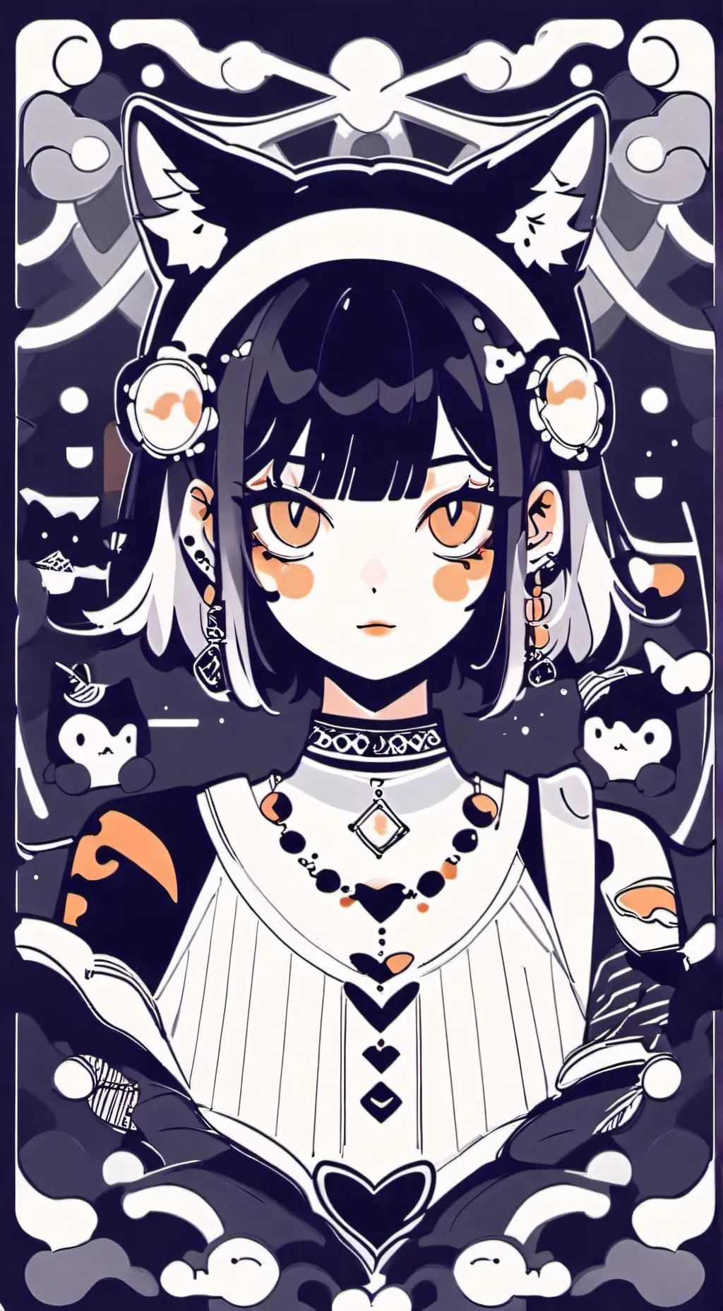 ai character: Neko infection 🐾🐾 background